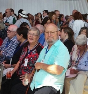 Joe Haldeman-and Gay Haldeman at the Eiffel Tower