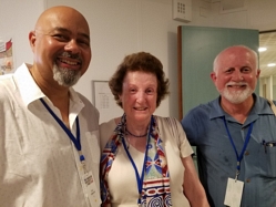 Steve Paul-Raul Villareal, Valerie Hemingway and Mike Curry 20180725_162506